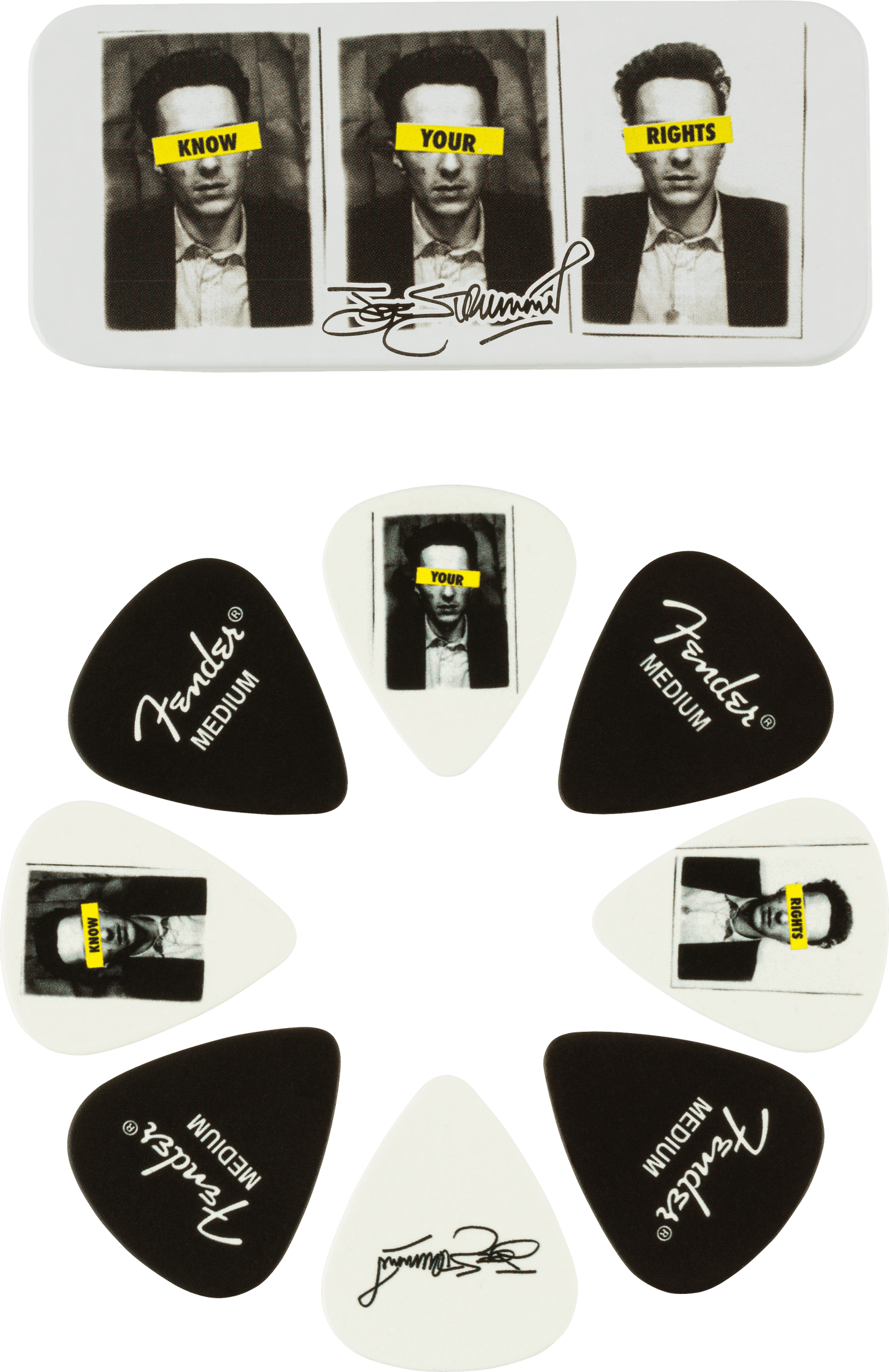 Joe Strummer Pick Tin, Medium - 8 Pack