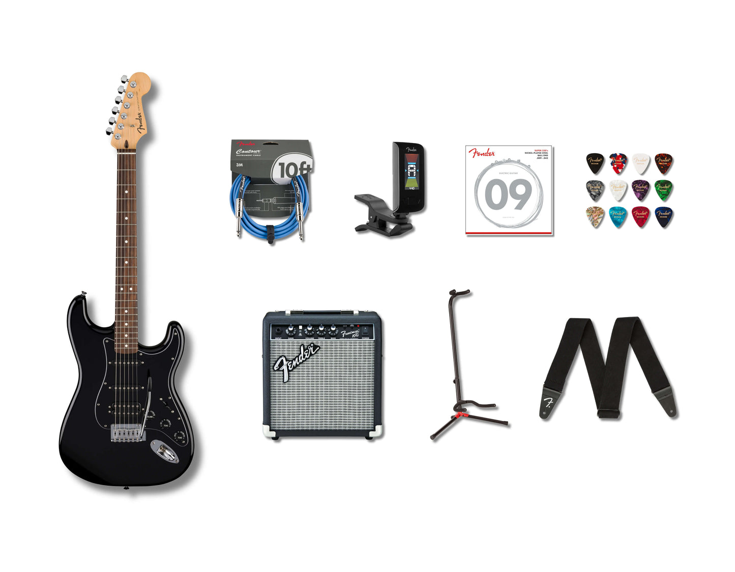 Standard Stratocaster HSS Beginner's Bundle
