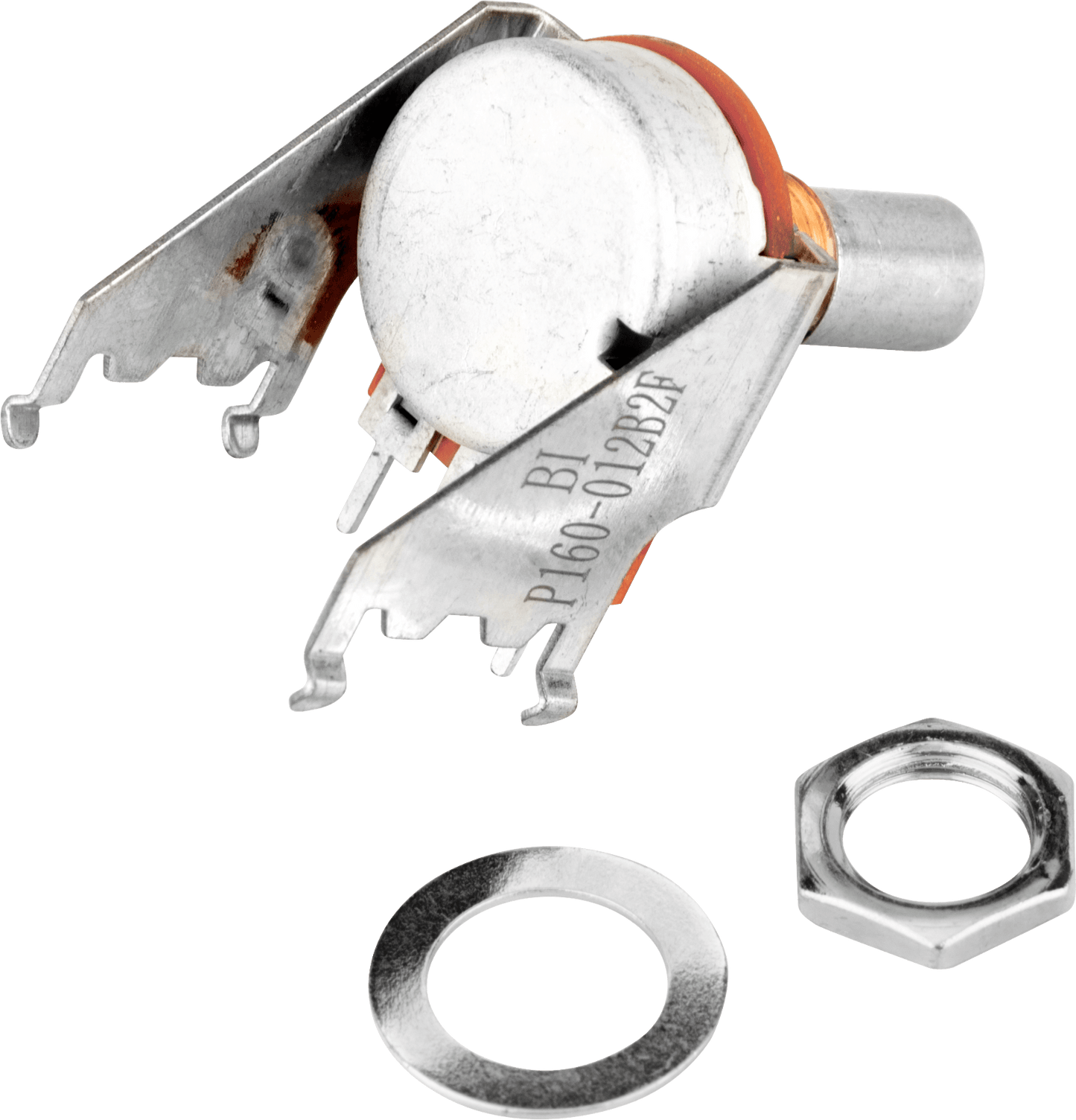 250K 15A Audio Taper Snap-In Potentiometer (Solid Shaft)