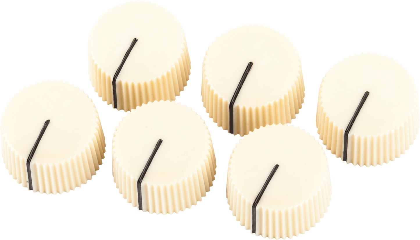 Pure Vintage Radio Amplifier Knobs - Cream