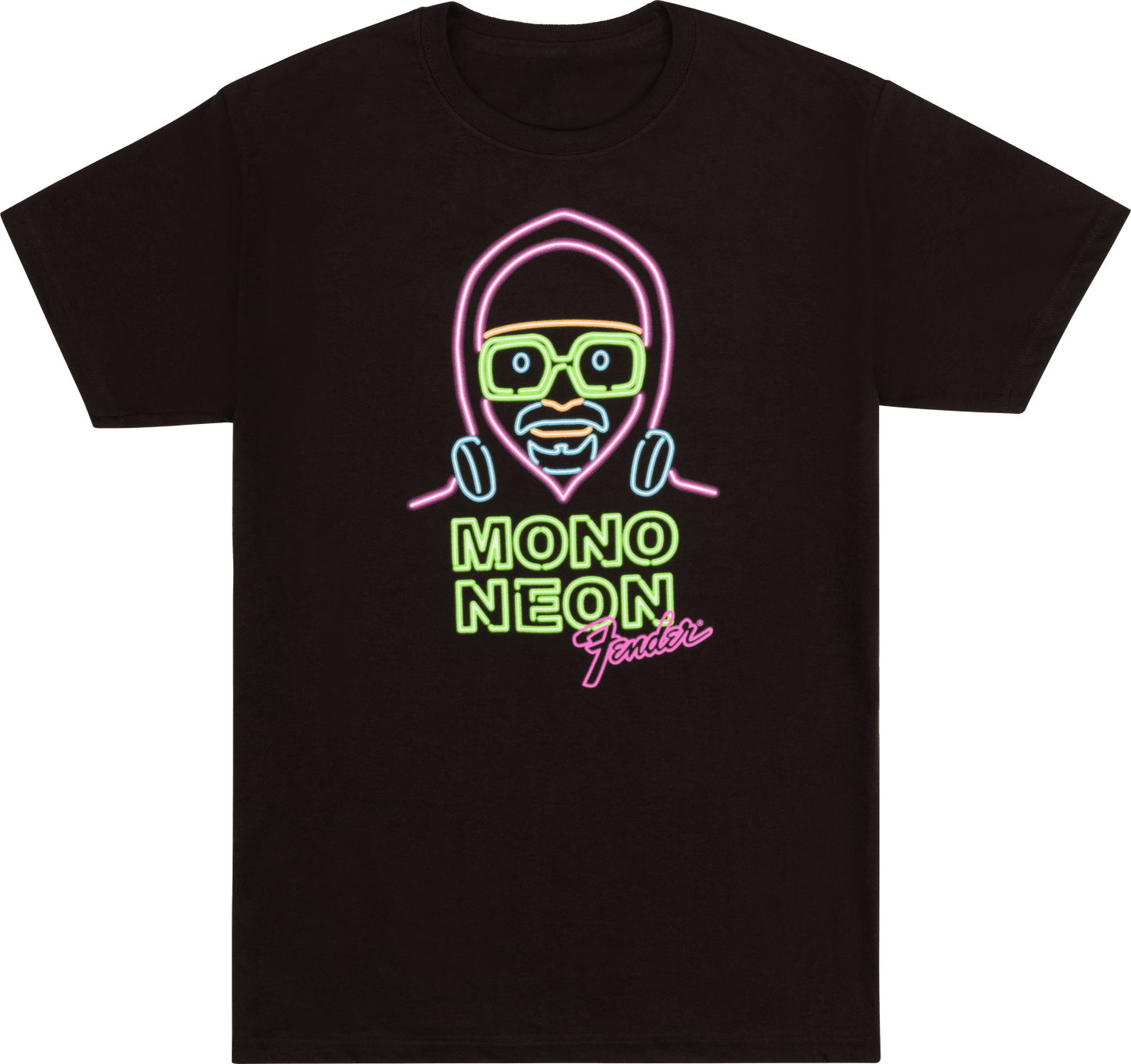 Fender® Mono Neon Glow T-Shirt, Black