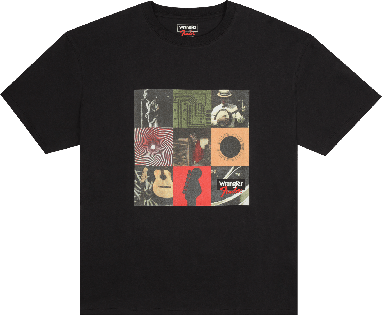 Fender® x Wrangler® Men's Fender Archive Vintage T-Shirt, Faded Black