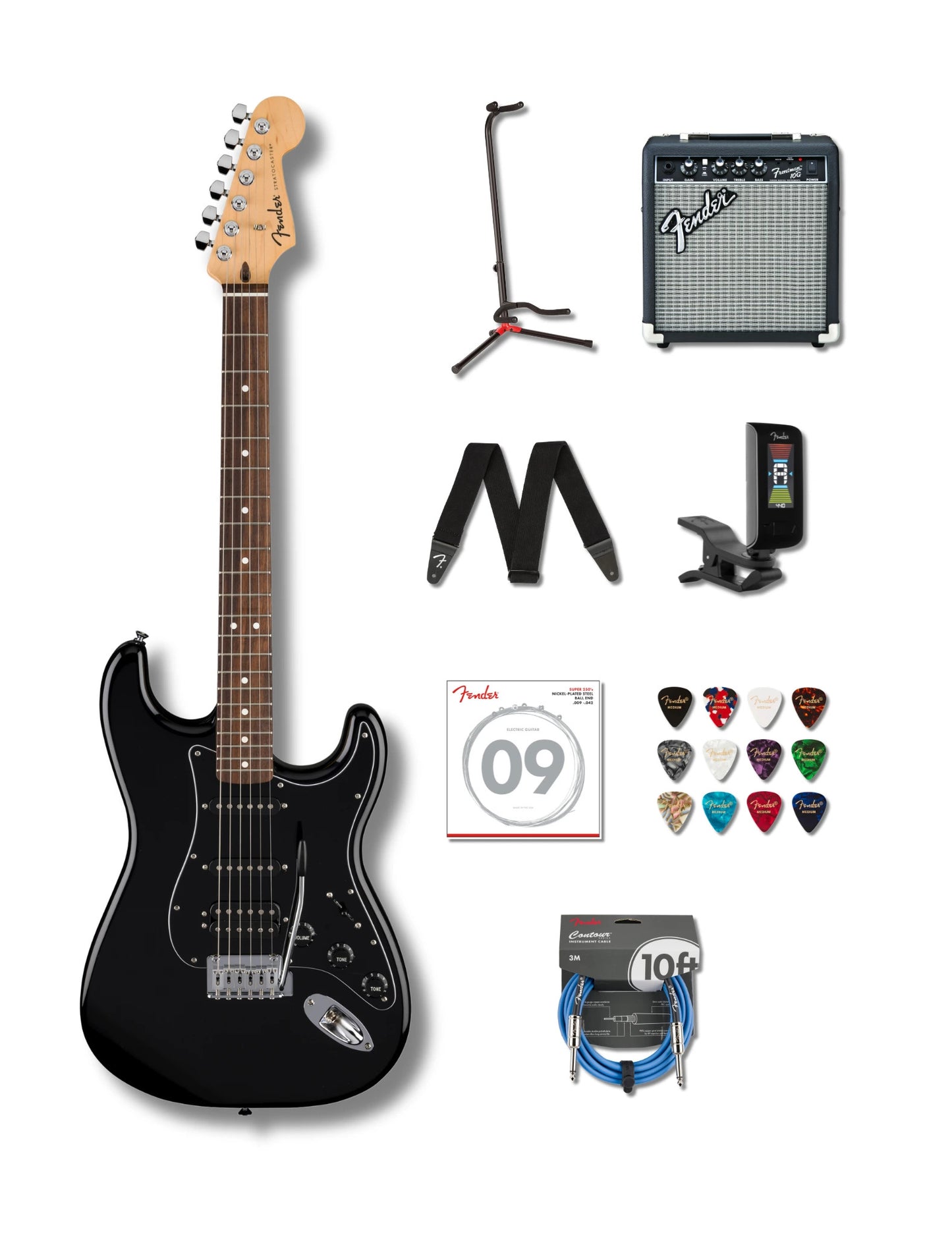 Standard Stratocaster HSS Beginner's Bundle